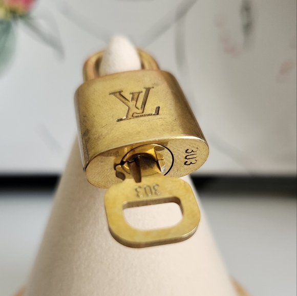 Louis Vuitton Gold Padlock with Key #303 - Picture 2 of 3